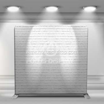 white wall Customized Folding Tension Fabric Backdrop